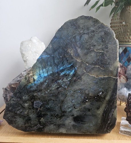Large labradorite display - display, slab