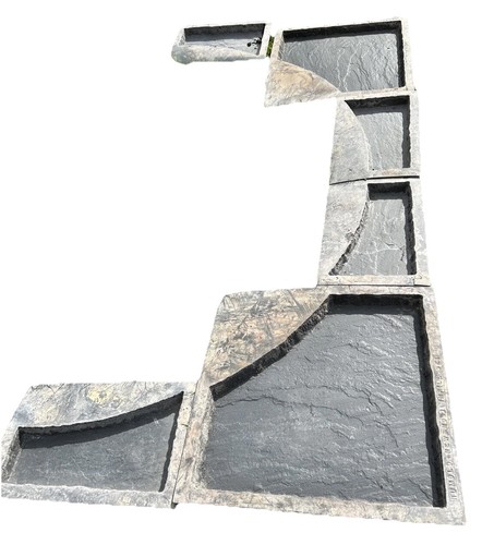 Paving concrete slab - slab, moulds