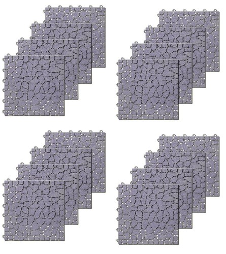 Pack grey garden deck - of, 16