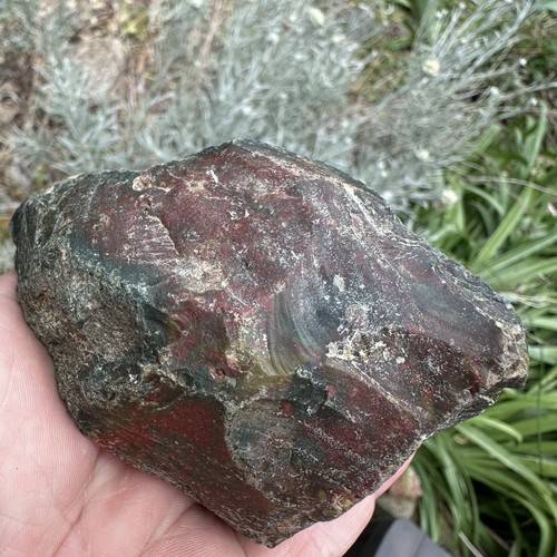 Bloodstone agate jasper part - bloodstone,