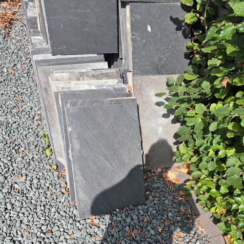 Dark grey indian paving - indian,