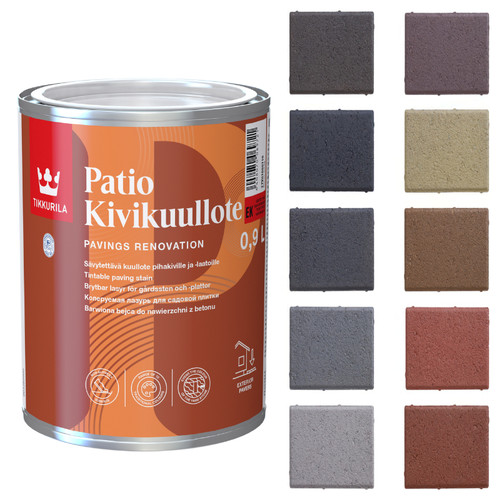 Tikkurila patio paving - paving, stain