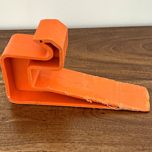 Orange plastic slab - orange,