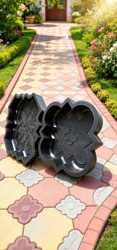 Concrete garden path - concrete,