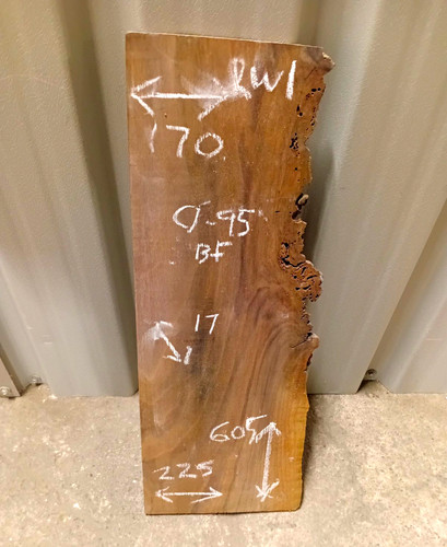 Red walnut live edge timber - live,