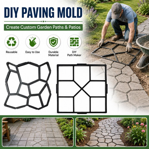 Diy path maker concrete - path, mould