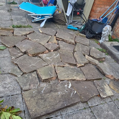 Reclaimed old york stone flag - old,