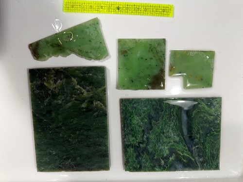 Nephrite jade slabs - nephrite,